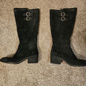 Born Black Suede Boots 7 1/2